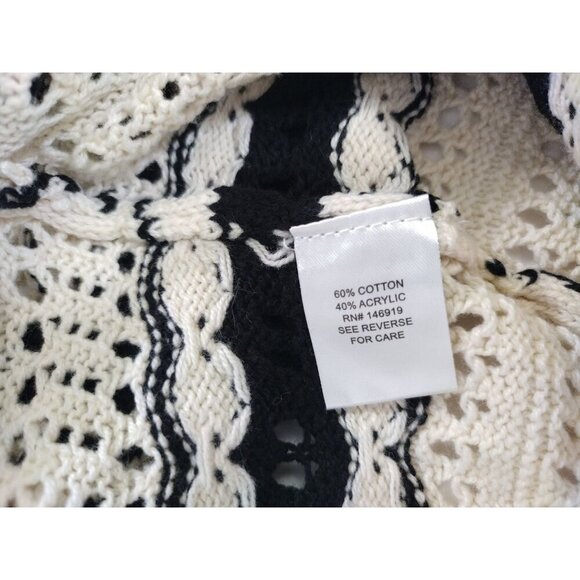 Freshman 1996 Womens Medium Knit Cropped Top Scalloped Hem Boho Style. NWOT - Picture 4 of 7